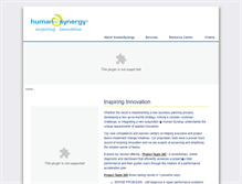 Tablet Screenshot of humansynergy.com